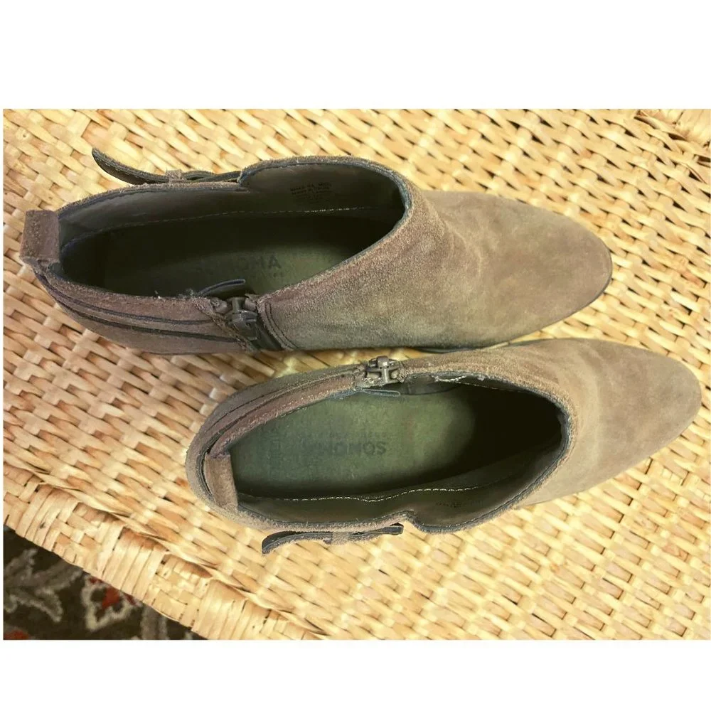 SONOMA WOMEN'S SUEDE BOOTS SIZE 6.5 - Picture 5 of 5